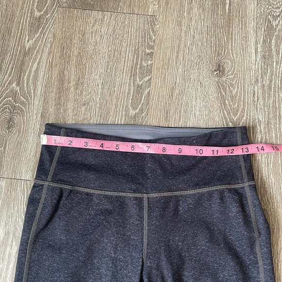 Athleta Chaturanga Workout Leggings Grey Splatter Dip Dye Size small Athletic - Picture 3 of 7